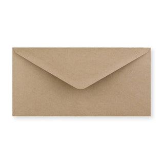 DL Fleck Recycled Gummed V-Flap Envelope (110 x 220mm)