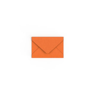 Flame Orange British Made Gummed V-Flap Envelope (62 x 94mm)