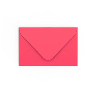 Bright Pink Gummed V-Flap Envelope (65 x 94mm)