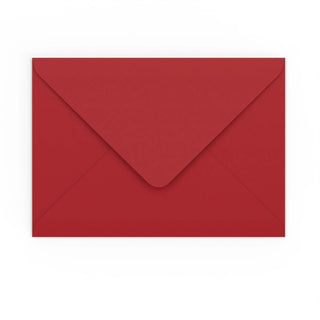 C5 Dark Red Gummed V-Flap Envelope (162 x 229mm)