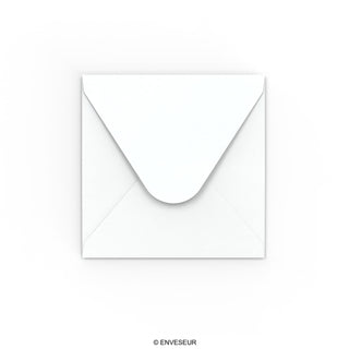 White Envelope Hammered Texture 110x100 mm