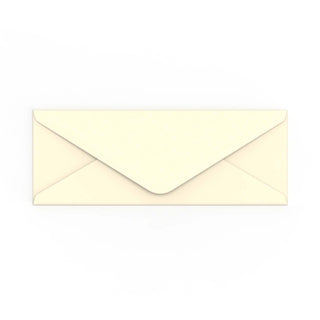 Ivory Wove Gummed V-Flap Envelope (80 x 215mm)