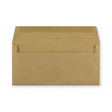 DL Manila Brown Gummed Recycled Envelope (102 x 216mm)