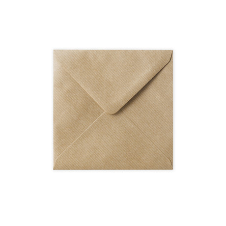 Ribbed Kraft Envelope  140x140 mm