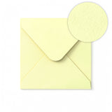 Ivory Envelope Hammered Texture 155x155 mm