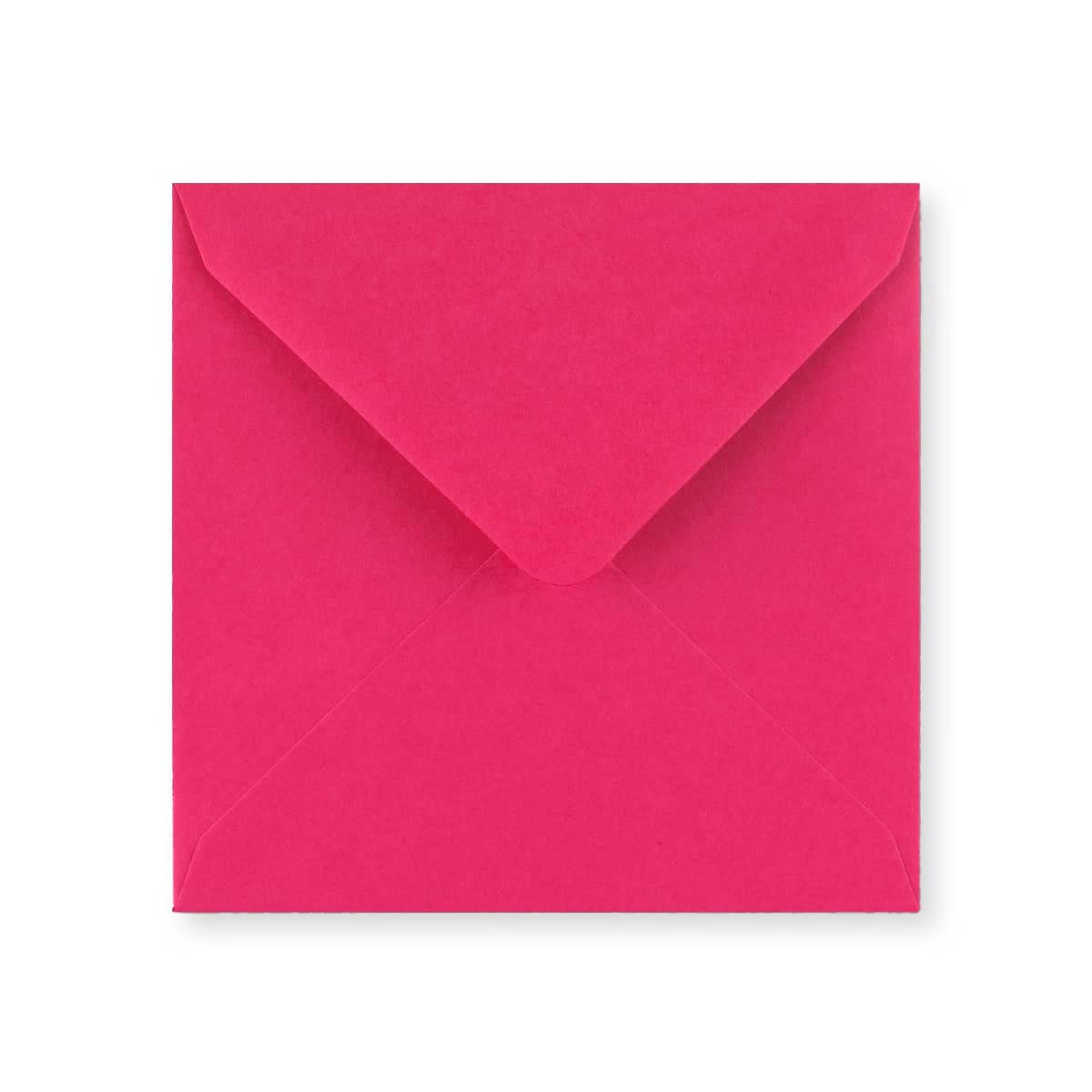 Fuschia Pink Gummed V-Flap Greeting Card Envelope (130 x 130mm)