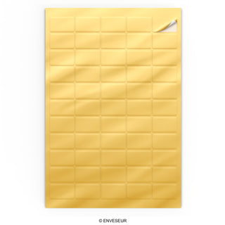 Rectangular adhesive labels