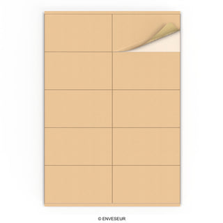 Rectangular adhesive labels