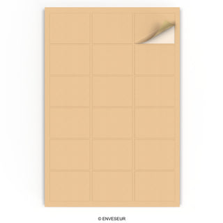 Rectangular adhesive labels