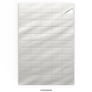 Rectangular adhesive labels