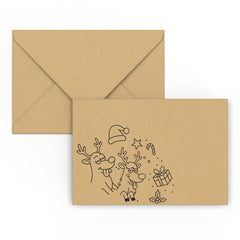 Christmas envelope Funny Christmas Fleck 114 x 162 mm (C6)