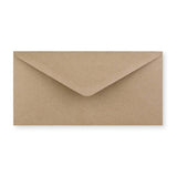 DL Fleck Recycled Gummed V-Flap Envelope (110 x 220mm)