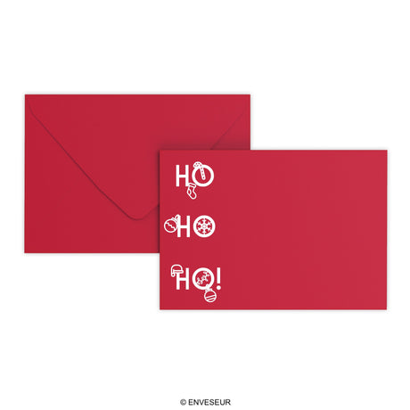 Christmas envelope HO HO HO