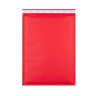 Coloured Kraft Paper Bubble Bag Mailers Red 450 x 320 mm (C3)