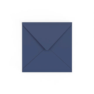 Navy Blue British Made Gummed V-Flap Envelope (155 x 155mm)