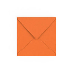 Flame Orange British Made Gummed V-Flap Envelope (155 x 155mm)