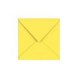 Sunflower Yellow British Made Gummed V-Flap Envelope (155 x 155mm)