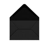 Black British Made Gummed V-Flap Envelope (62 x 94mm)