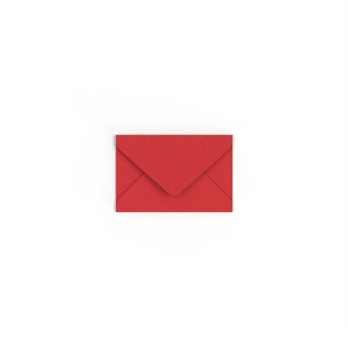 Cherry Red British Made Gummed Envelope (62 x 94mm)