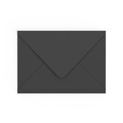 C5 Black British Made Gummed V-Flap Envelope (162 x 229mm)