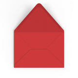 C5 Cherry Red British Made Gummed V-Flap Envelope (162 x 229mm)