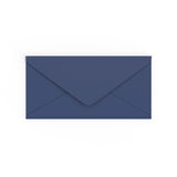 DL Navy Blue British Made Gummed V-Flap Envelope (110 x 220mm)