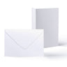 White Smooth Cards & Envelopes Pack White 133x184 mm + 125x175 mm
