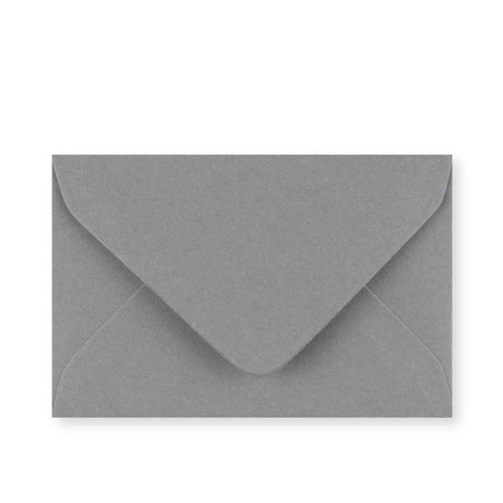 Dark Grey Gummed V-Flap Greeting Card Envelope (62 x 94mm)