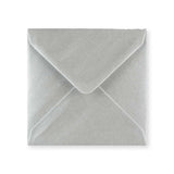 Metallic Silver Gummed V-Flap Greeting Card Envelope (130 x 130mm)
