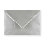 Metallic Silver Gummed V-Flap Greeting Card Envelope (133 x 184mm)