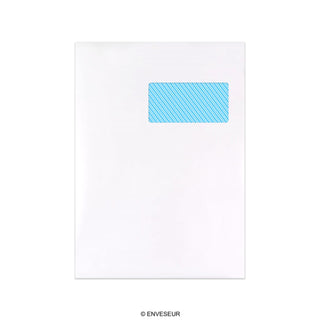324x229 mm (C4) White Window Envelope