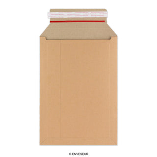 Manila Brown Peel & Seal Rigid Board Mailers Envelope (370 x 285mm)