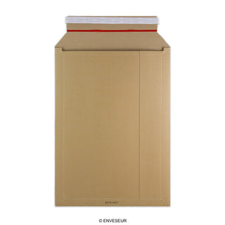 Manila Brown Peel & Seal Rigid Board Mailers Envelope (445 x 310mm)