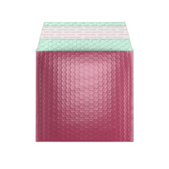 Metallic Finish Bubble Bag Mailers Magenta 165 x 165 mm