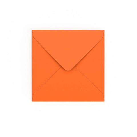 Orange Gummed V-Flap Envelope (130 x 130mm)