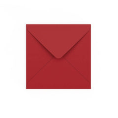 Dark Red Gummed V-Flap Envelope (140 x 140mm)