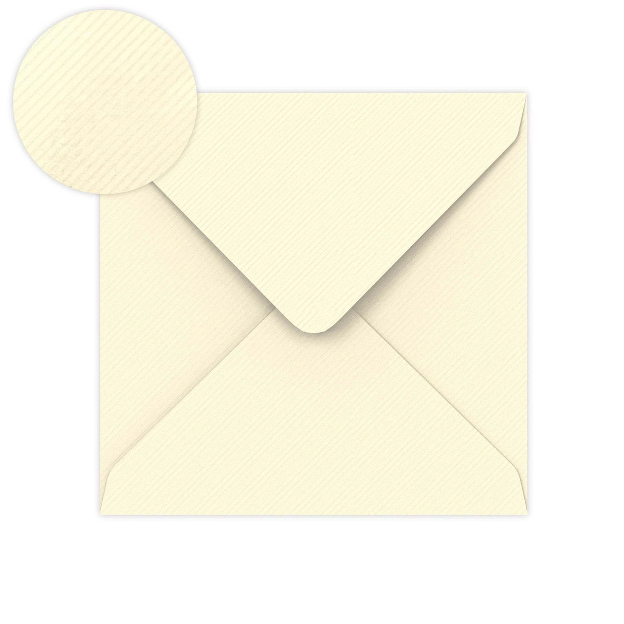 Ivory Gummed V-Flap Envelope (155 x 155mm)