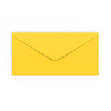 DL Mid Yellow Gummed V-Flap Envelope (110 x 220mm)