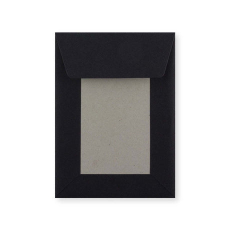C6 Black Board Back Peel & Seal Envelope (162 x 114mm)