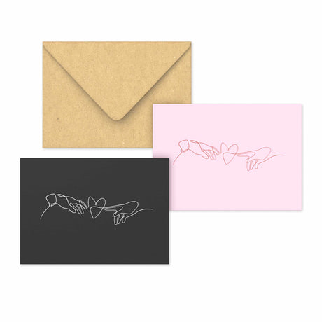 Valentine's Coloured Envelope (Live Love Design)