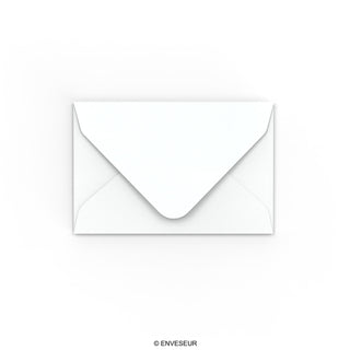 White Hammer Gummed V-Flap Envelope (62 x 94mm)