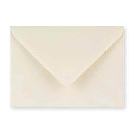 C6 Ivory Wove Gummed V-Flap Greetings Envelope (114 x 162mm)
