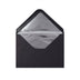 Paper Lined Envelopes Black + Silver Foil 114 x 162 mm (C6)