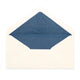 Paper Lined Envelopes Ivory + Blue Fancy Paper 110 x 220 mm (DL)